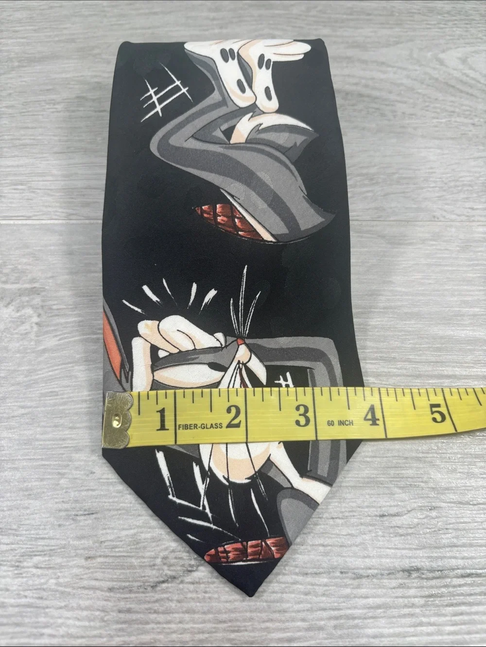 LOT OF 2 Vintage 90s Looney Tunes Neckties Taz Pepe Le Pew Christmas
